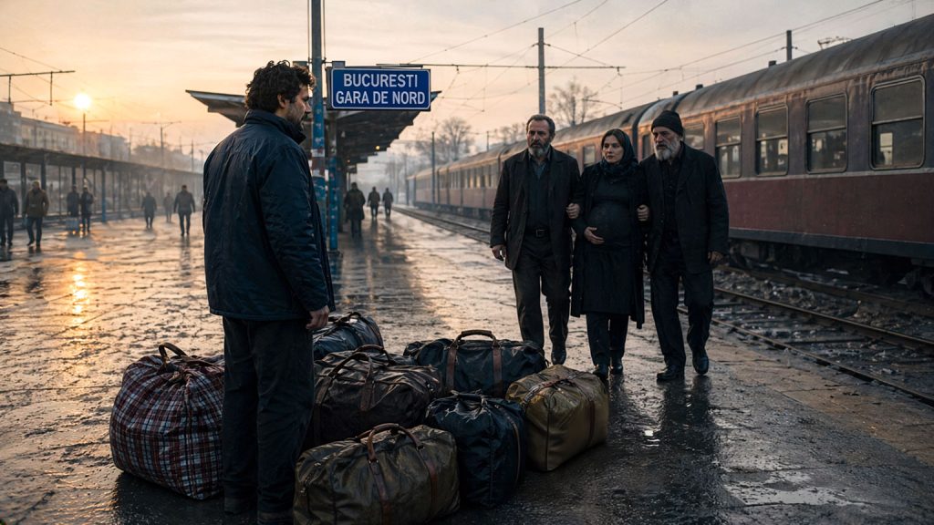Ritorno in Romania dopo l’emigrazione: uomo con borse alla Gara de Nord incontra la famiglia vestita a lutto all’alba